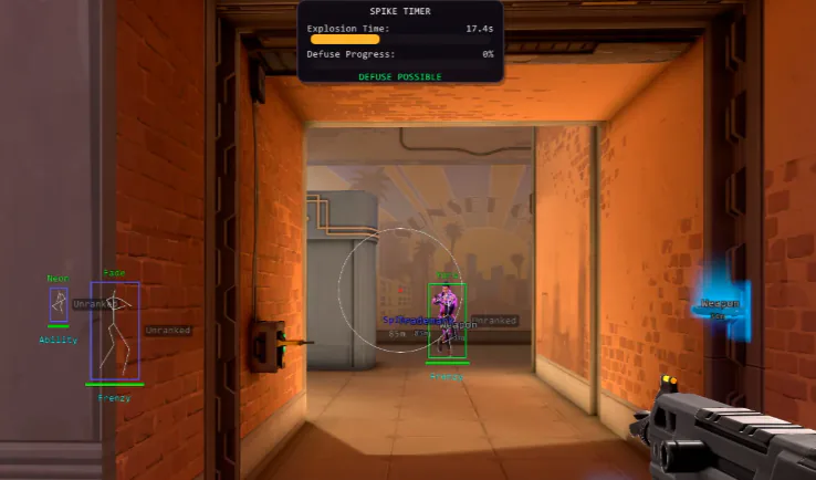 Valorant Cheats — ESP, aimbot & radar in match